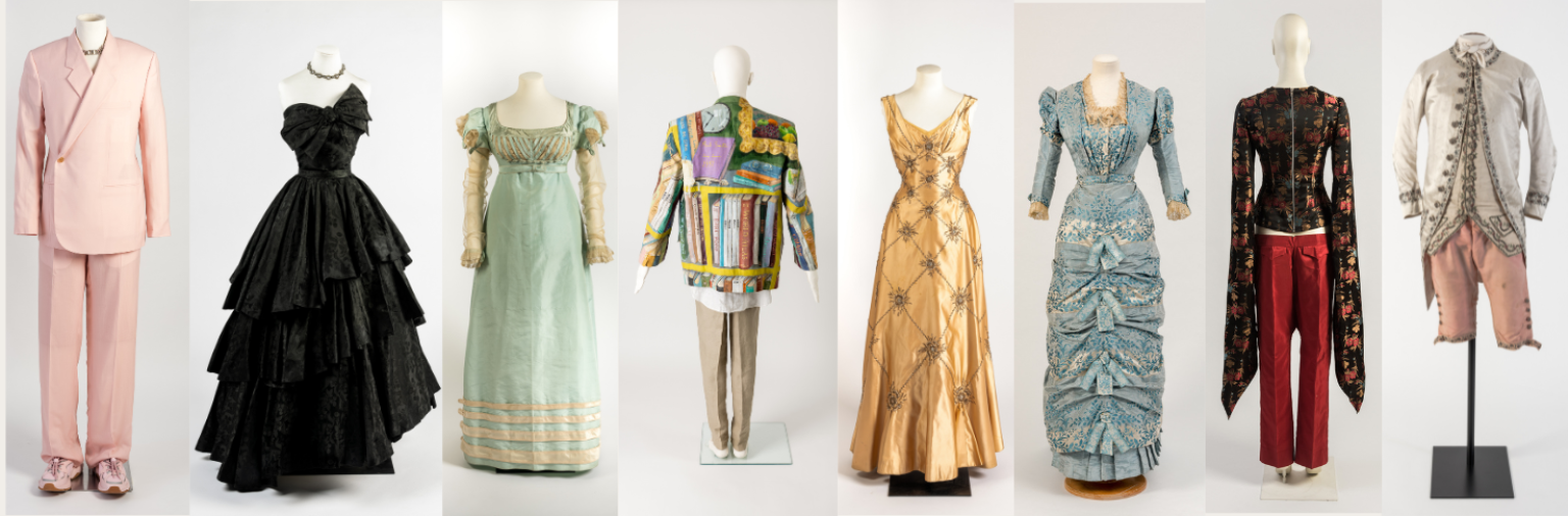 A selection of items from the Fashion Museum Collection